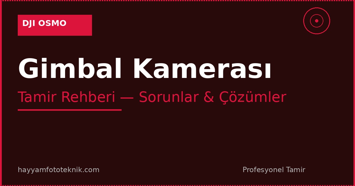 DJI Osmo Pocket 3 tamiri Pocket 3 gimbal arızası DJI Pocket ekran tamiri DJI kamera teknik servis DJI Pocket şarj soketi tamiri